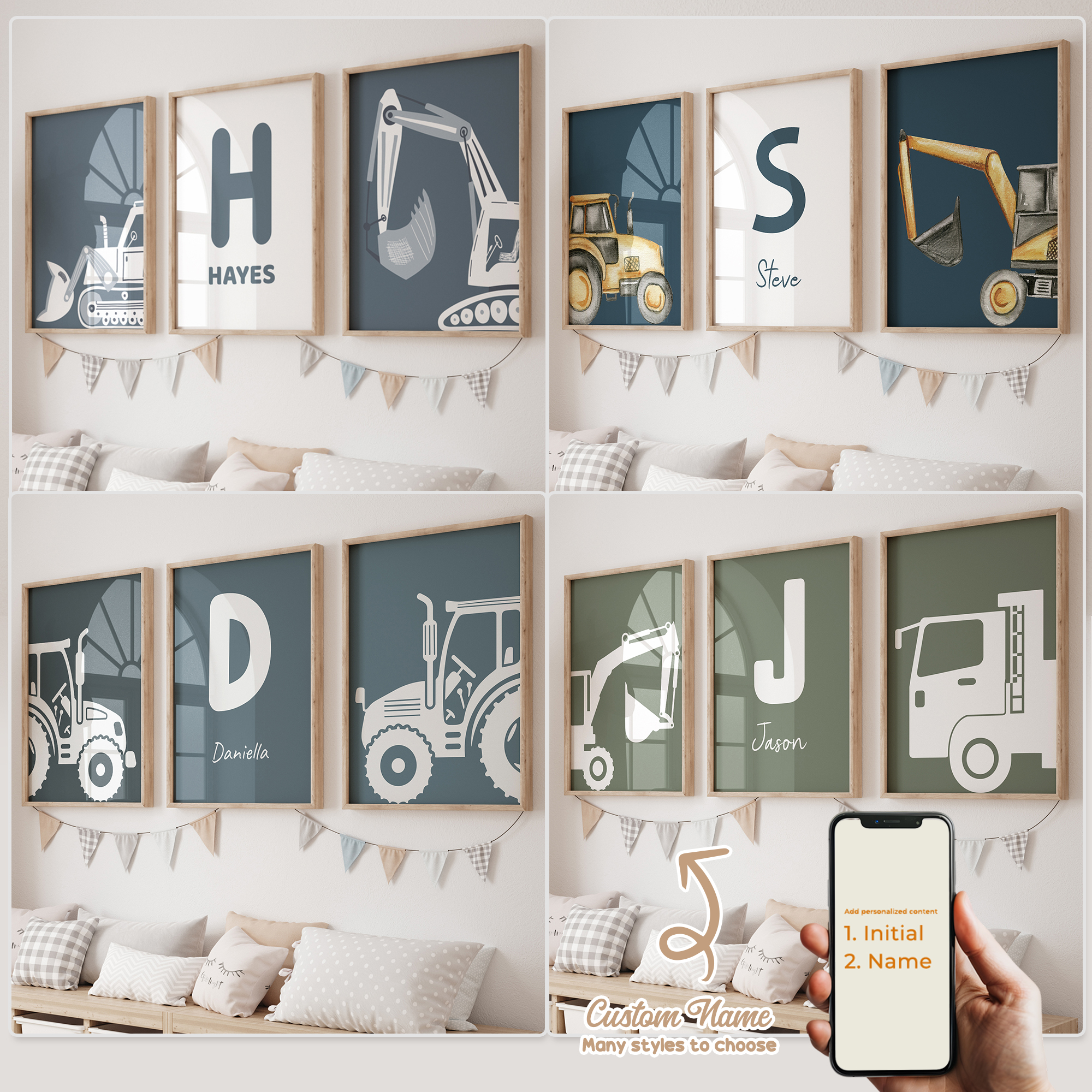 Home Cinema Wall Art - Set di 3 Stampe Personalizzate con