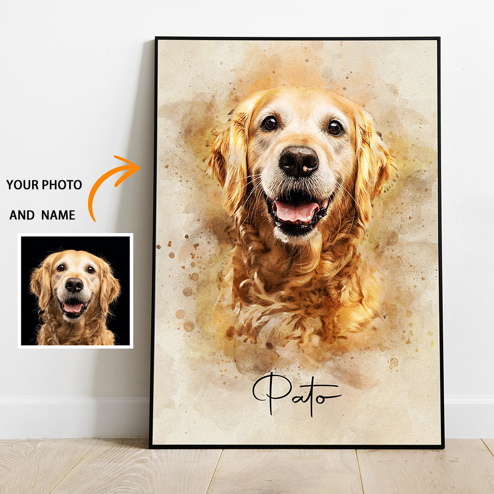 Home Cinema Wall Art - Ritratti Personalizzati di Animali Domestici, Foto