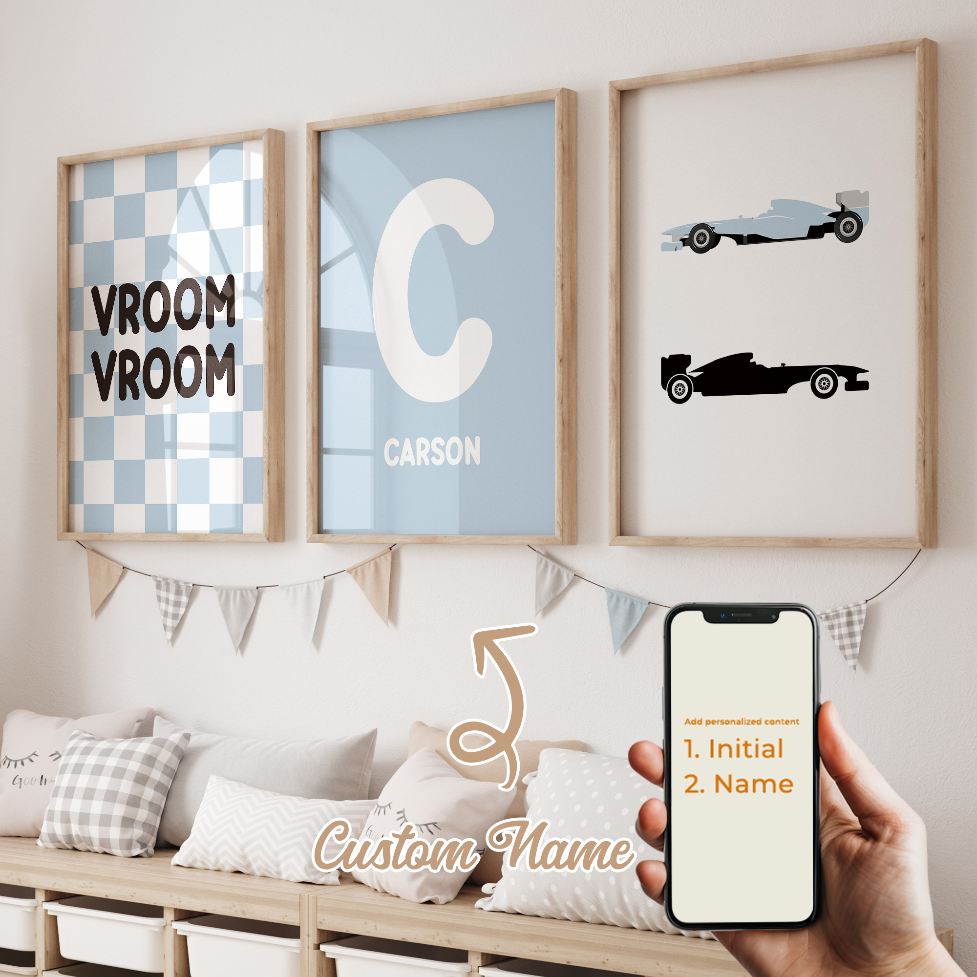 Home Cinema Wall Art - Set di 3 Stampe Personalizzate con