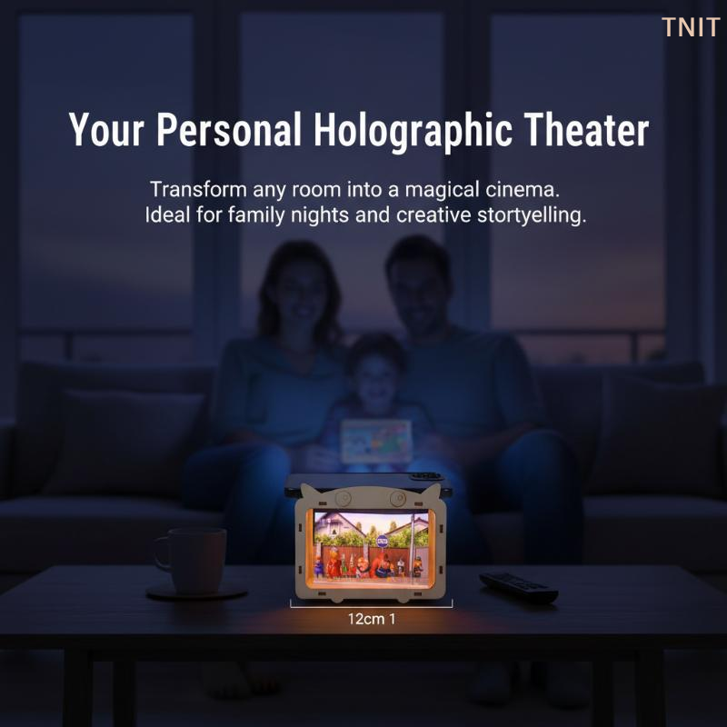 Home Cinema Diy - Set Proiettore Olografico 3D Fai-da-te per