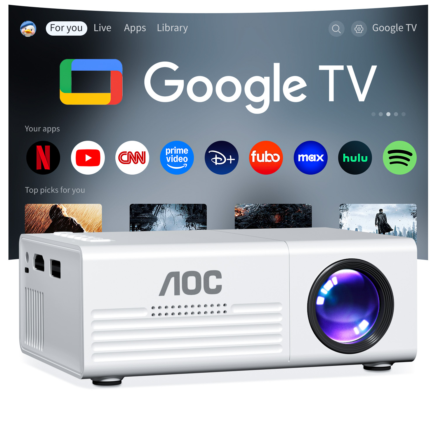 Home Cinema Compact - Mini Proiettore AOC TFT LCD con