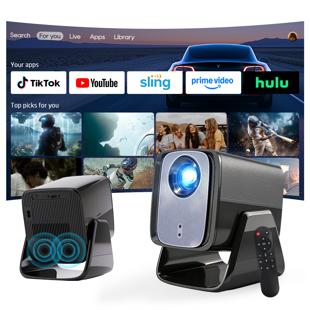 Home Cinema The Drama - Proiettore Smart LYNCast con WIFI6 e