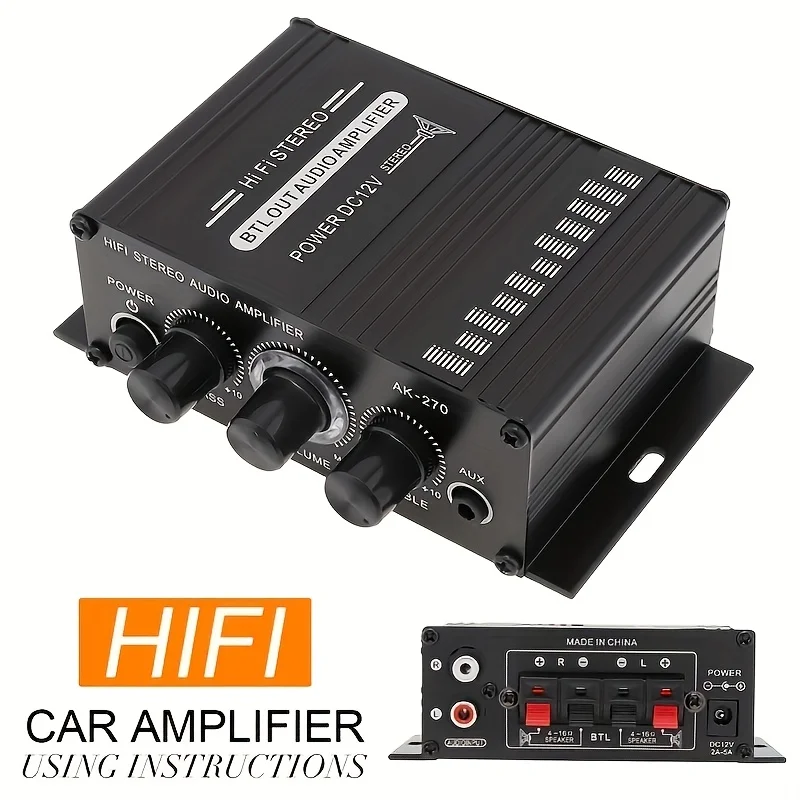 Home Cinema Compact - AK-270 Mini Amplificatore di Potenza 400W