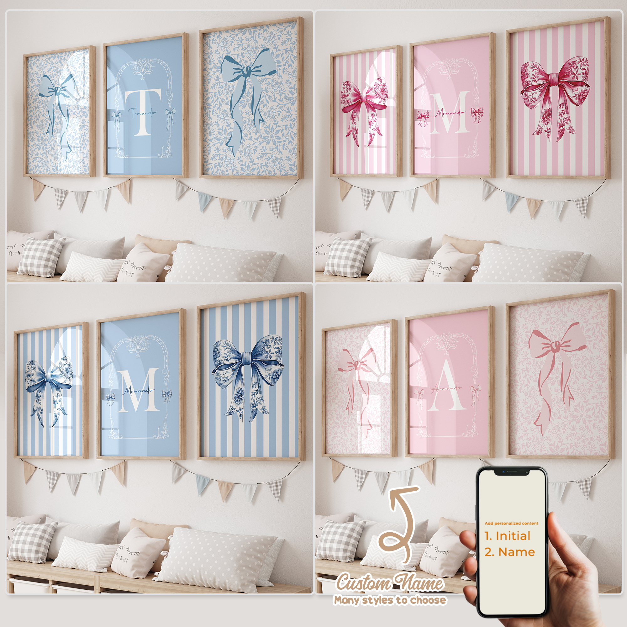 Home Cinema Wall Art - 3 pezzi di stampe personalizzate con