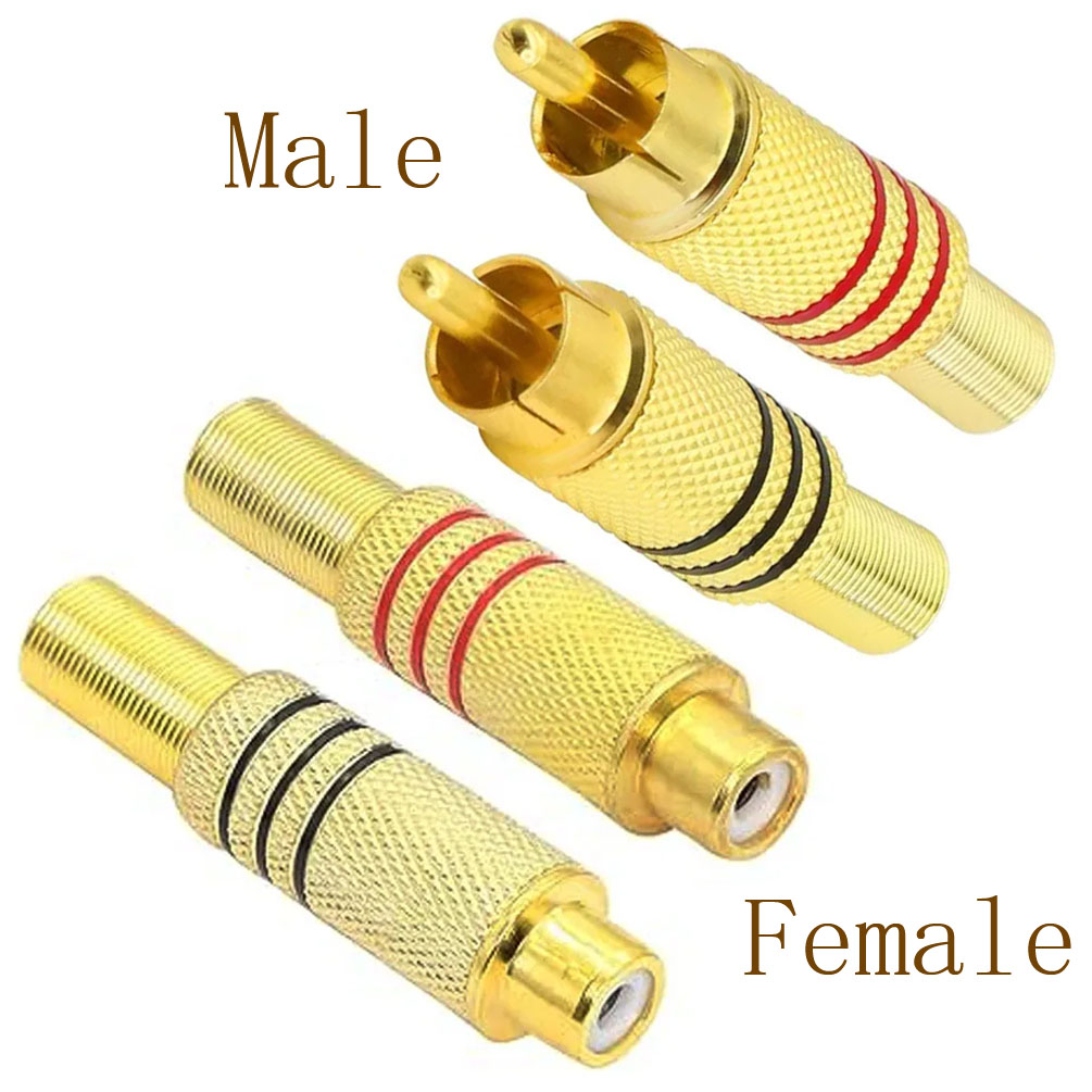 Home Cinema Choice - 4 connettori RCA placcati oro, tipo
