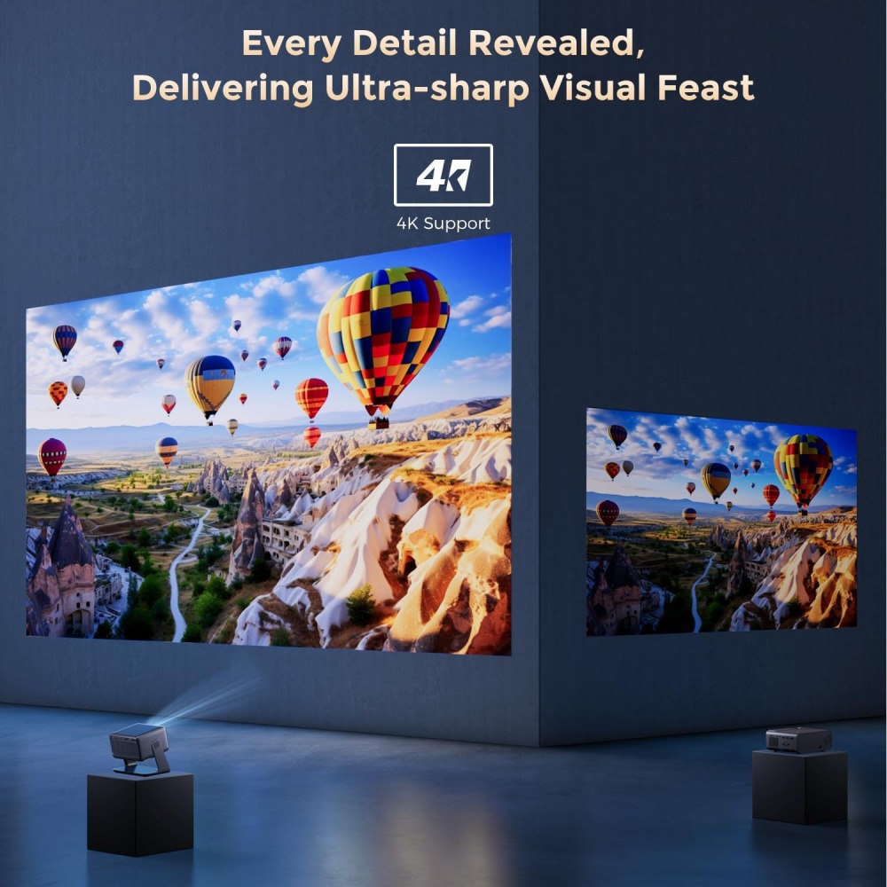 Proiettore Video 4K con Wifi e - Home Cinema Compact recensione e prezzo