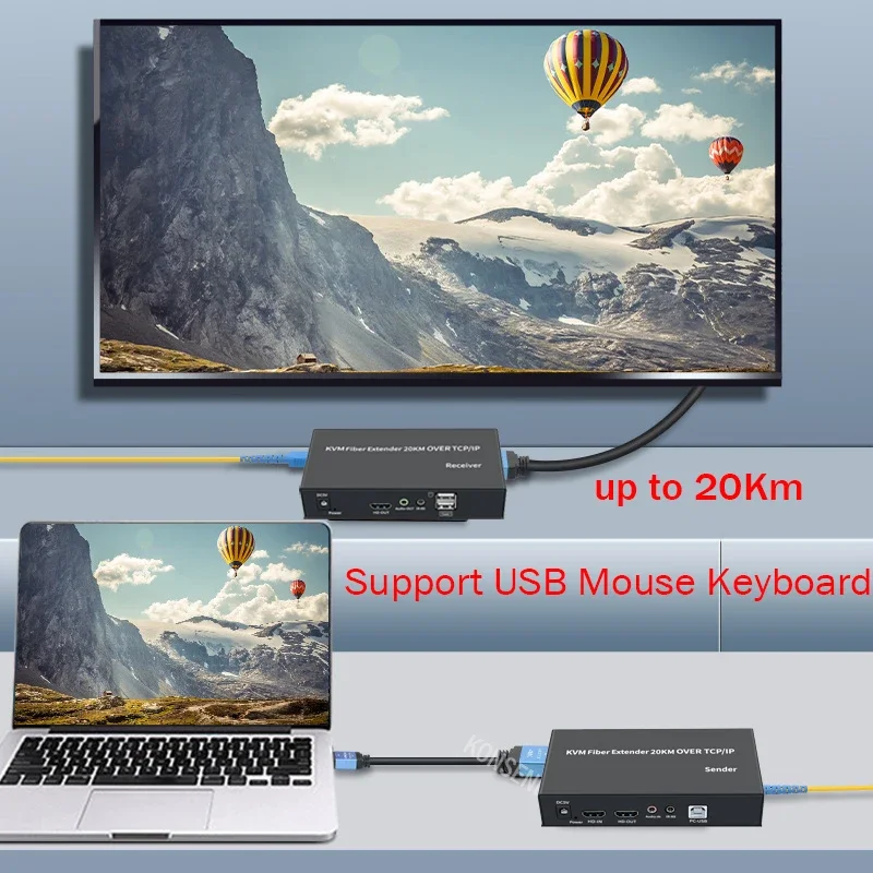20Km IP HDMI fibra KVM Extende - Hdmi Arc Cable recensione e prezzo