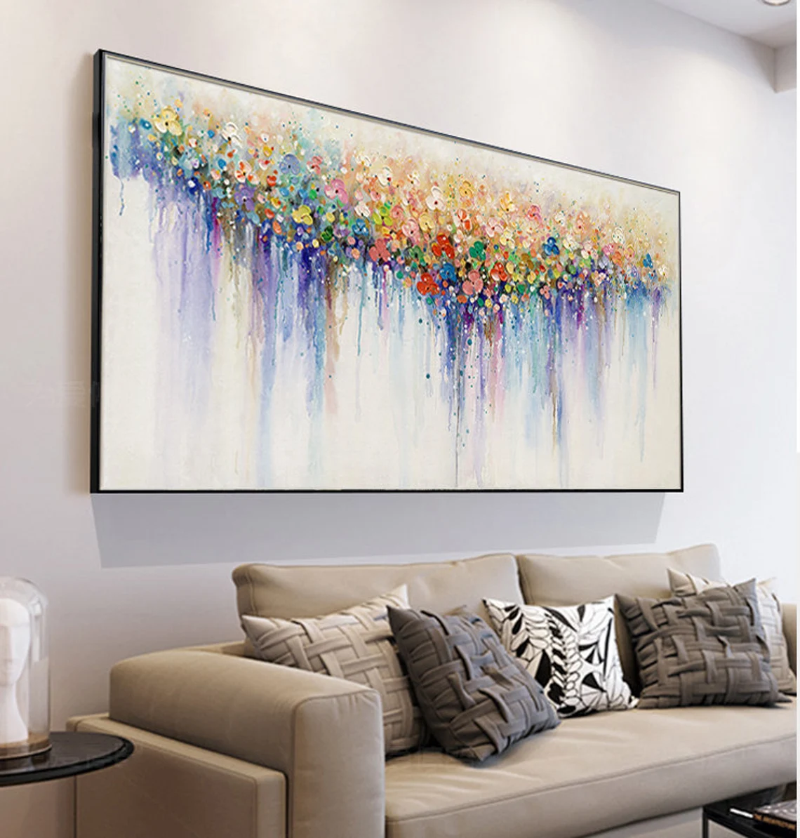 Dipinto di Fiori Colorati su T - Home Cinema Wall Art recensione e prezzo
