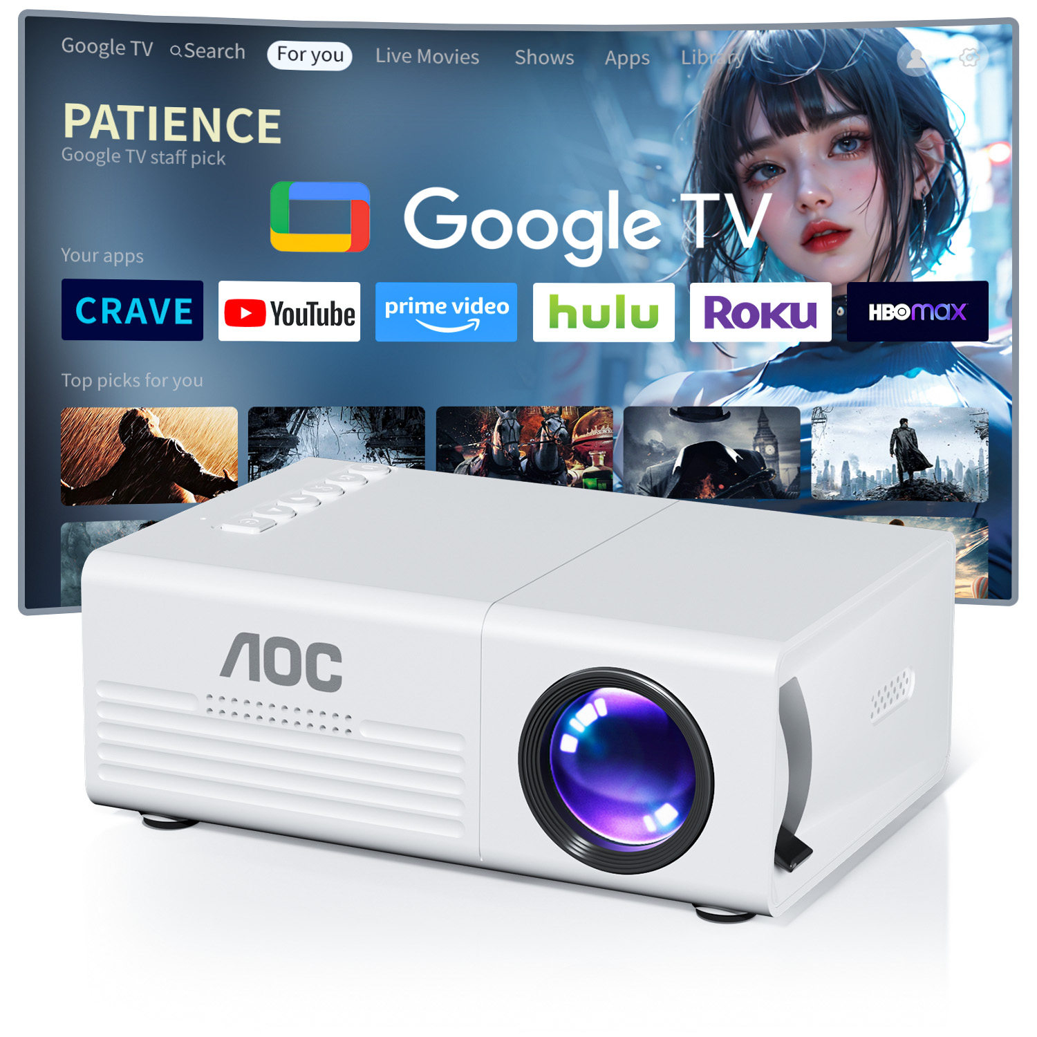 Mini Proiettore AOC TFT LCD co - Home Cinema Compact recensione e prezzo