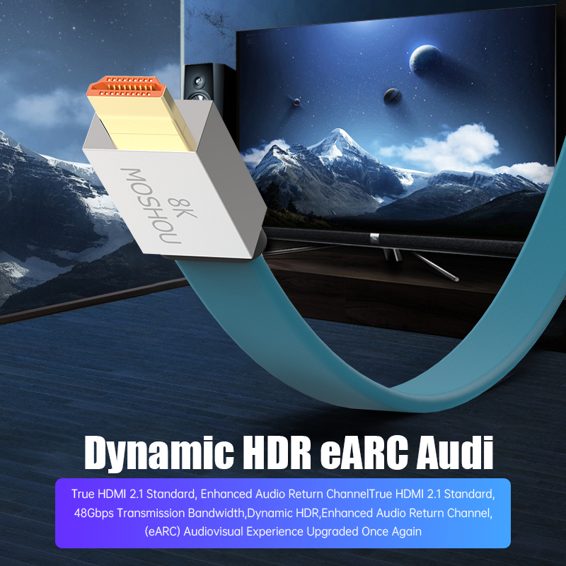 Cavo MOSHOU HDMI 2.1 48Gbps 8K - Hdmi Arc Cable recensione e prezzo