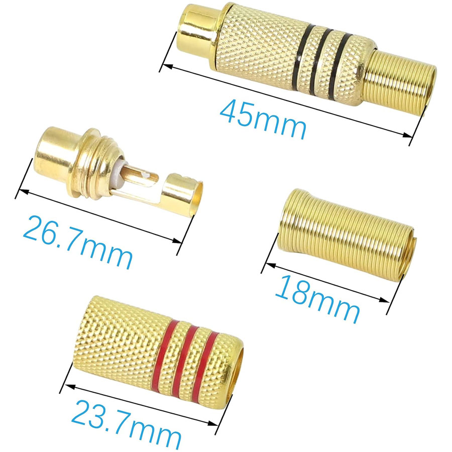 4 connettori RCA placcati oro, - Home Cinema Choice recensione e prezzo